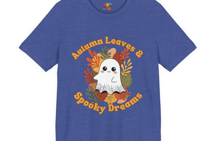 Autumn Leaves Spooky Dreams Ghost Tee