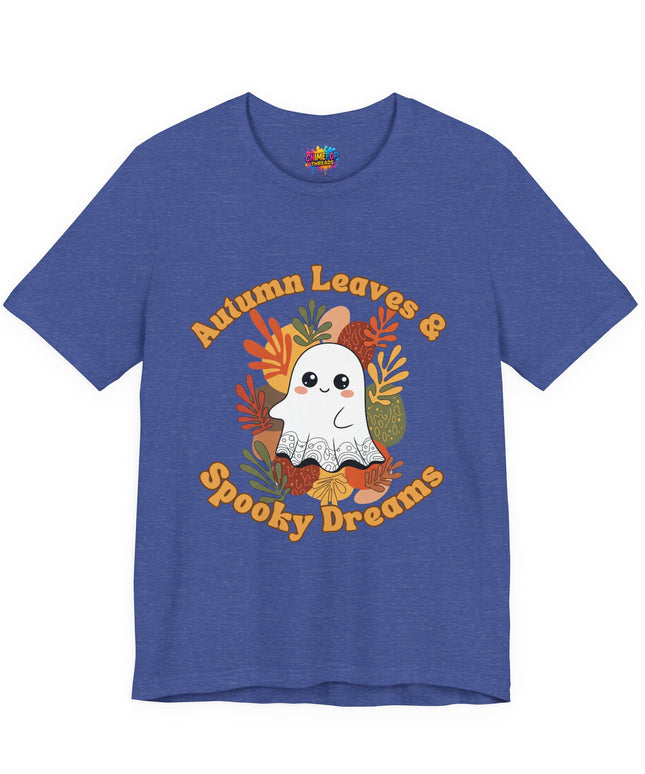 Autumn Leaves Spooky Dreams Ghost Tee