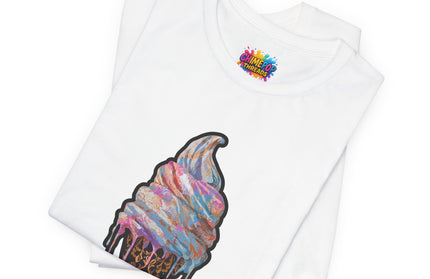 Baroque Marble Swirl Ice Cream Tee