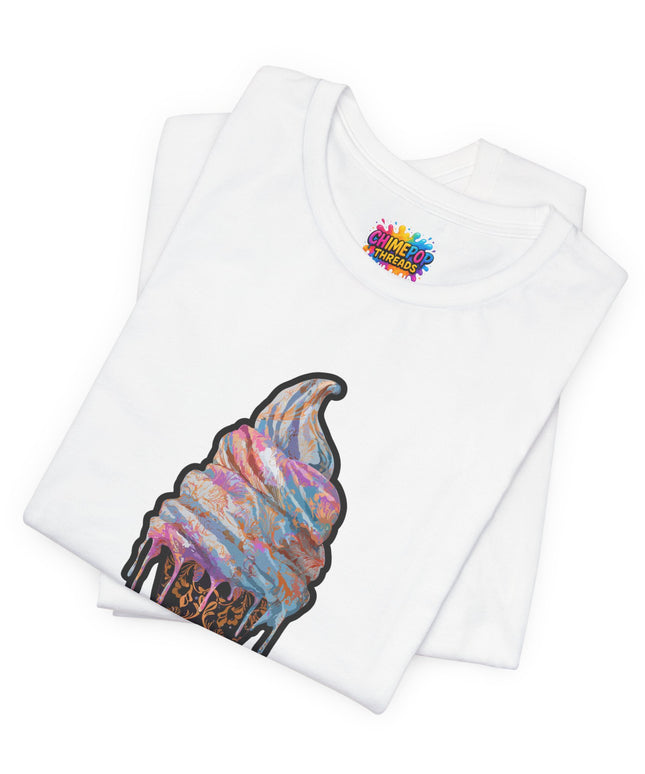 Baroque Marble Swirl Ice Cream Tee
