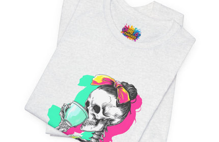 3D Retro Pop Skeleton Coffee Shirt