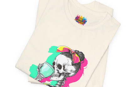 3D Retro Pop Skeleton Coffee Shirt