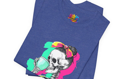3D Retro Pop Skeleton Coffee Shirt