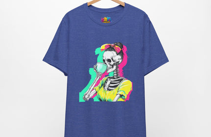 3D Retro Pop Skeleton Coffee Shirt