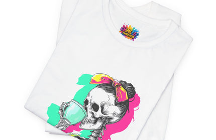 3D Retro Pop Skeleton Coffee Shirt