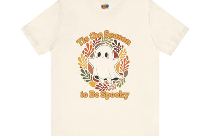 Tis The Season Spooky Black Ghost Tee