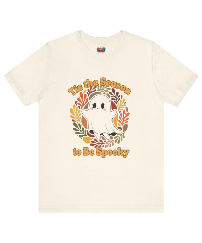 Tis The Season Spooky Black Ghost Tee