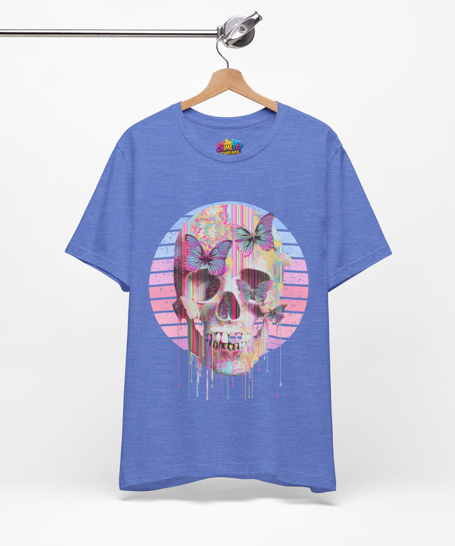 Pastel Skull Butterfly Drip Vaporwave Gothic Tee