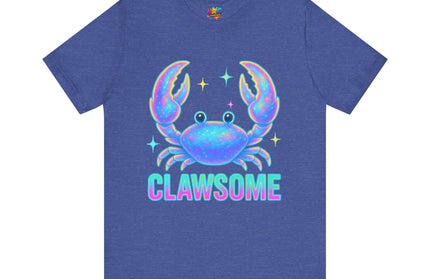CLAWSOME Neon Crab Tee - Ocean Lover T-Shirt
