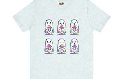 Shopify Title: Rainbow Drip Ghost Tee