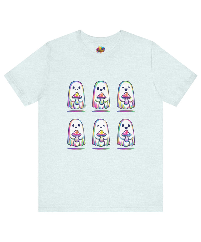 Shopify Title: Rainbow Drip Ghost Tee