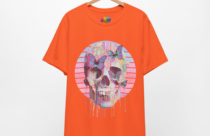Pastel Skull Butterfly Drip Vaporwave Gothic Tee