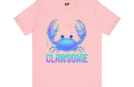 CLAWSOME Neon Crab Tee - Ocean Lover T-Shirt