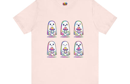 Shopify Title: Rainbow Drip Ghost Tee