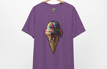 Pastel Marble Swirl Ice Cream Tee