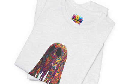 Psychedelic Ghost Rainbow Drip Spirit Tee