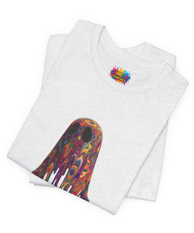 Psychedelic Ghost Rainbow Drip Spirit Tee