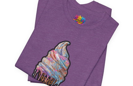 Baroque Marble Swirl Ice Cream Tee