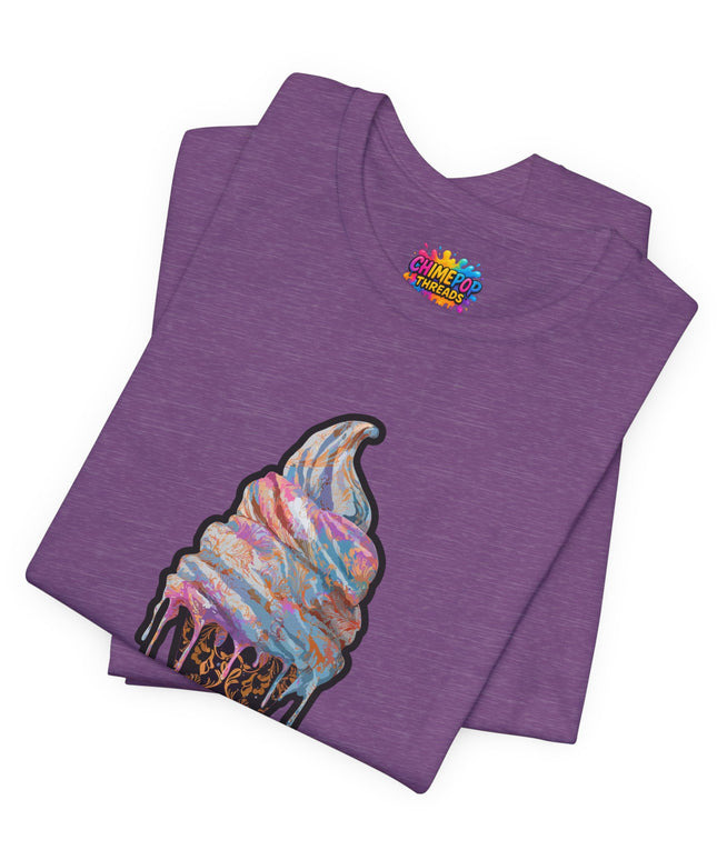 Baroque Marble Swirl Ice Cream Tee