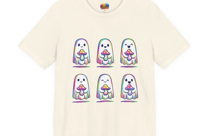 Shopify Title: Rainbow Drip Ghost Tee