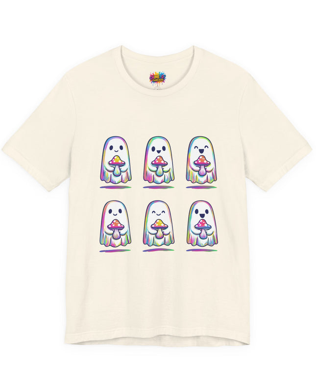 Shopify Title: Rainbow Drip Ghost Tee