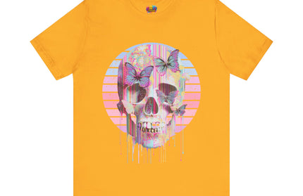 Pastel Skull Butterfly Drip Vaporwave Gothic Tee