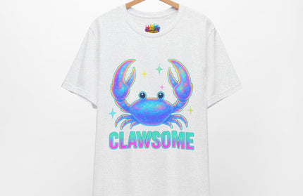 CLAWSOME Neon Crab Tee - Ocean Lover T-Shirt