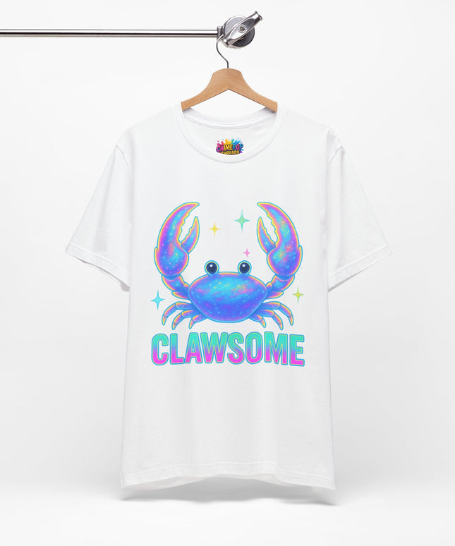 CLAWSOME Neon Crab Tee - Ocean Lover T-Shirt