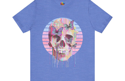 Pastel Skull Butterfly Drip Vaporwave Gothic Tee