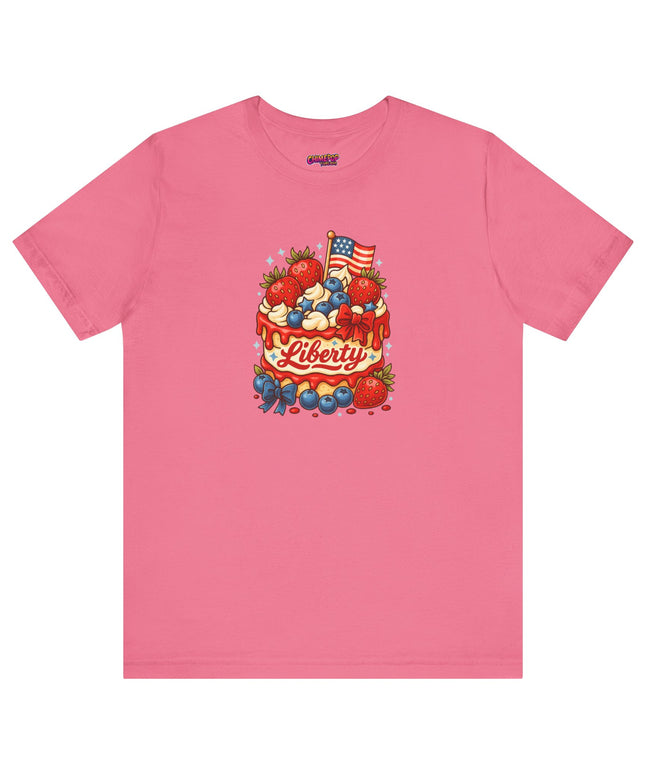4TH OF JULY CAKE STATEMENT SHIRT