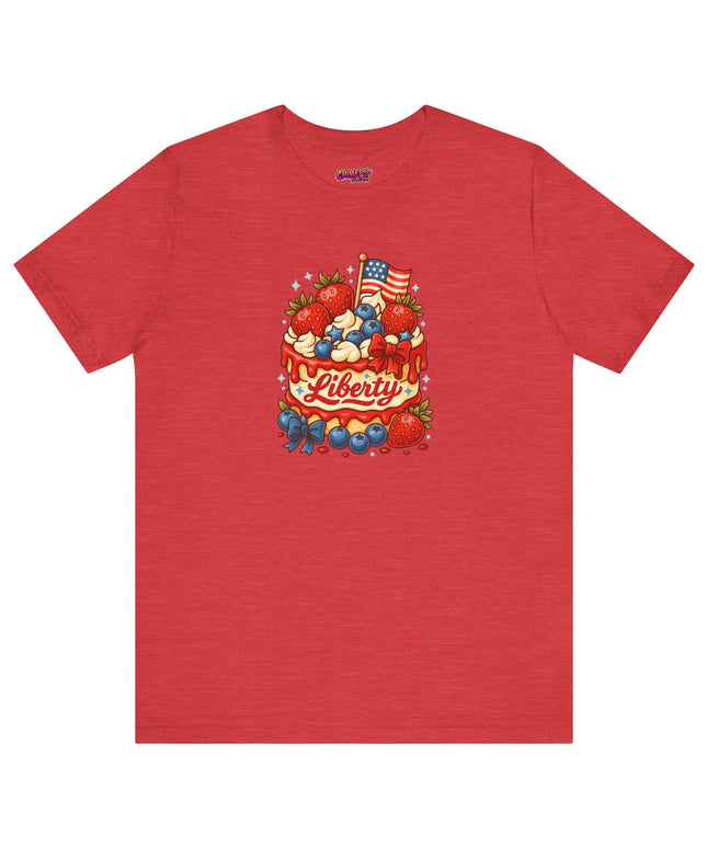 4TH OF JULY CAKE STATEMENT SHIRT