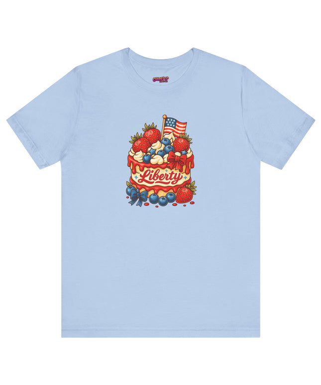 4TH OF JULY CAKE STATEMENT SHIRT