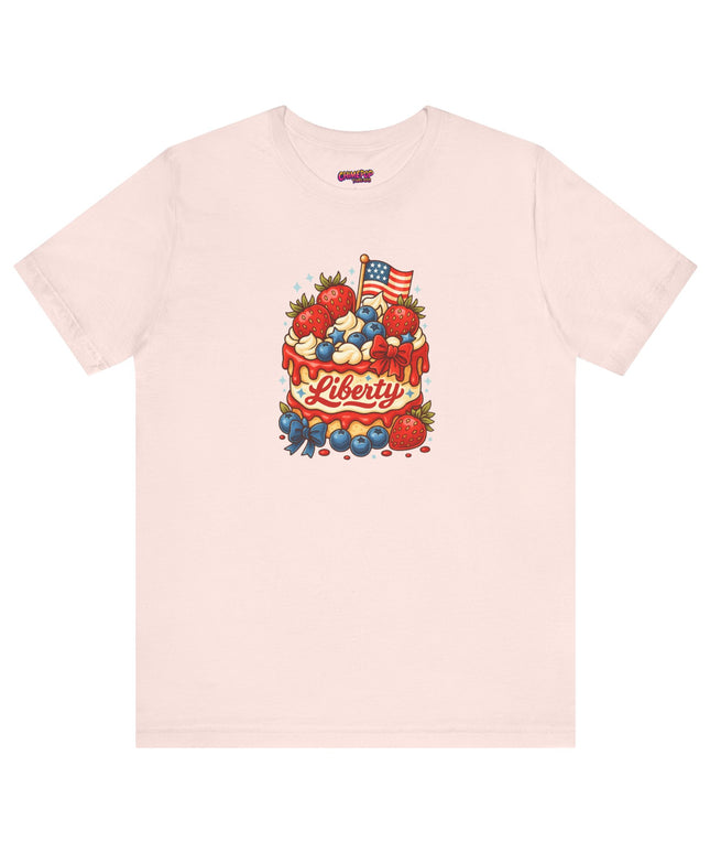 4TH OF JULY CAKE STATEMENT SHIRT