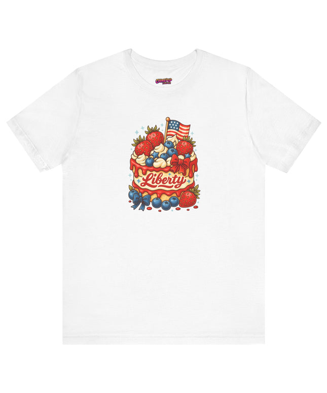 4TH OF JULY CAKE STATEMENT SHIRT