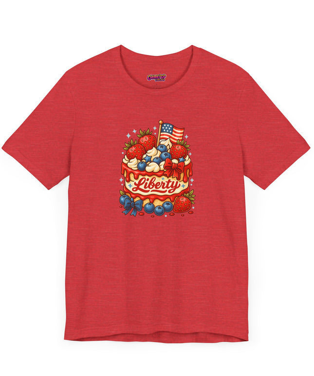 4TH OF JULY CAKE STATEMENT SHIRT