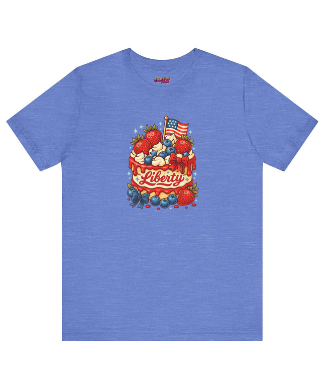 4TH OF JULY CAKE STATEMENT SHIRT