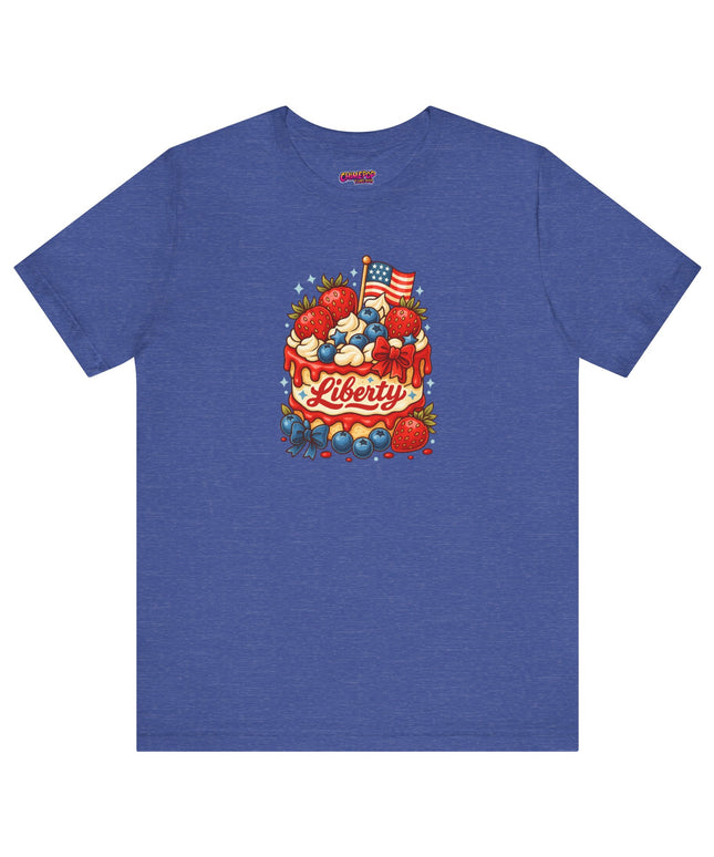 4TH OF JULY CAKE STATEMENT SHIRT