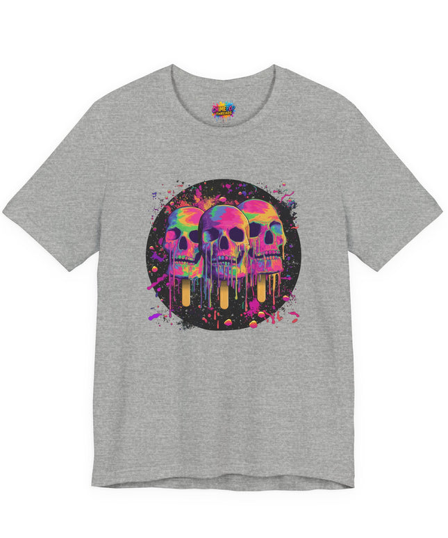 Triple Neon Skull Popsicle Splatter Tee