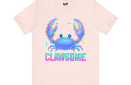 CLAWSOME Neon Crab Tee - Ocean Lover T-Shirt