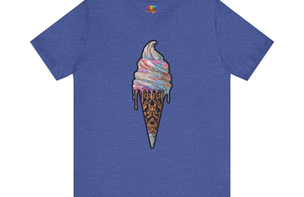 Baroque Marble Swirl Ice Cream Tee