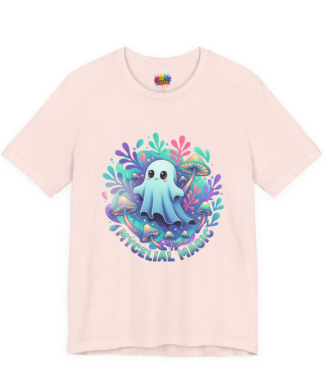 Mycelial Magic Blue Glow Ghost Tee