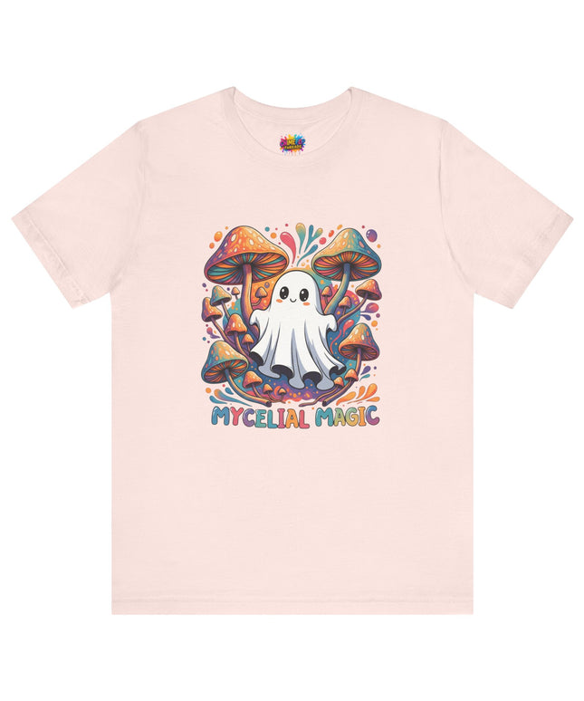 Mycelial Magic Rainbow Ghost Tee