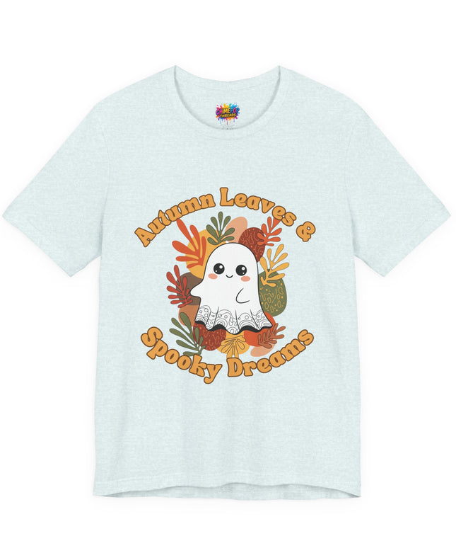 Autumn Leaves Spooky Dreams Ghost Tee