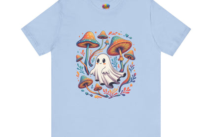 Mycelial Magic Ghost Mushroom Tee