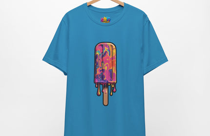 Psychedelic Rainbow Popsicle Drip Tee