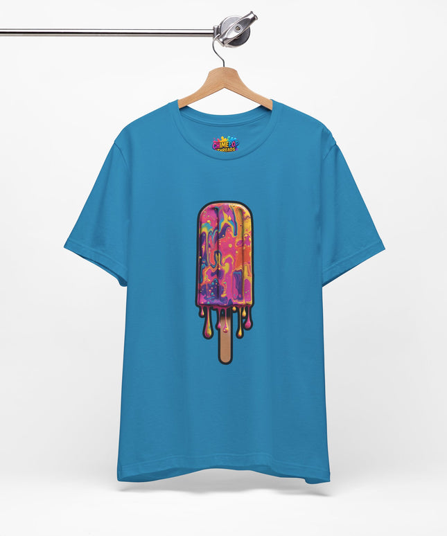 Psychedelic Rainbow Popsicle Drip Tee