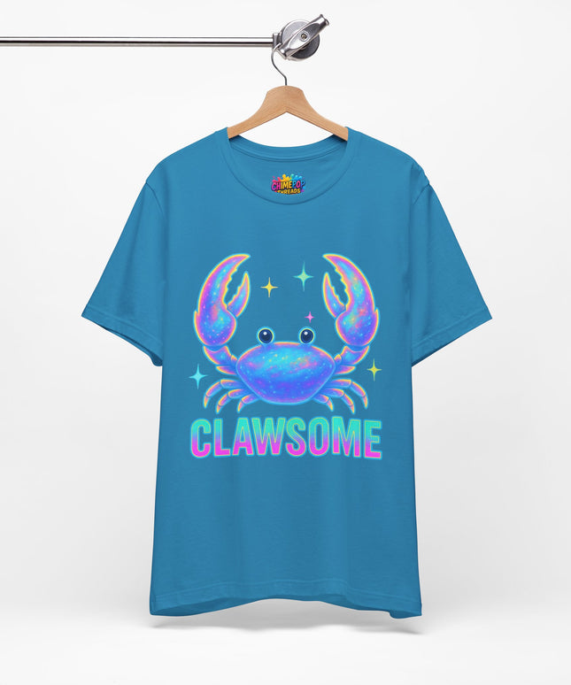 CLAWSOME Neon Crab Tee - Ocean Lover T-Shirt
