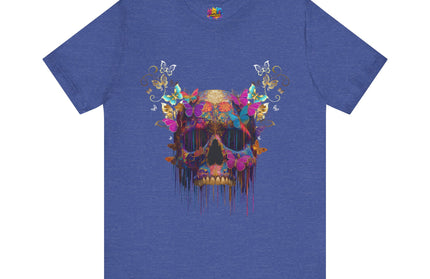 Ornate Skull Golden Butterfly Gothic Luxe Tee