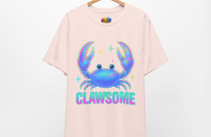 CLAWSOME Neon Crab Tee - Ocean Lover T-Shirt