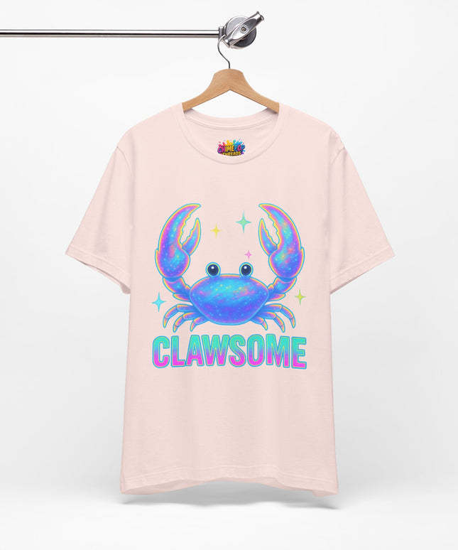 CLAWSOME Neon Crab Tee - Ocean Lover T-Shirt
